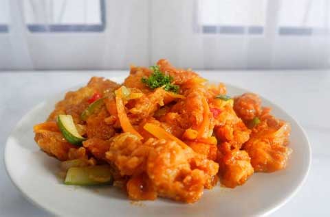 resep ayam asam manis