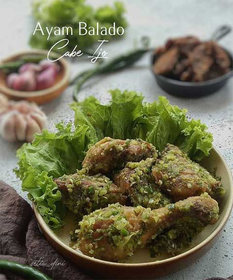 Resep Ayam Balado Cabe Ijo Pedas Menggugah Selera 1 resep ayam balado cabe ijo