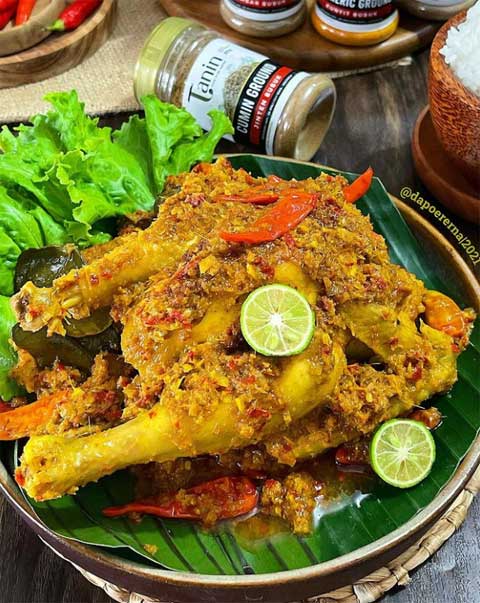 resep ayam betutu pedas