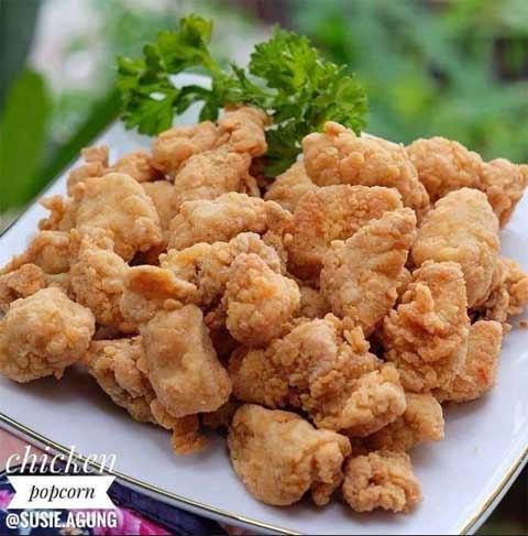 Resep ayam Popcorn Renyah Gurih dan Praktis 1 resep ayam popcorn