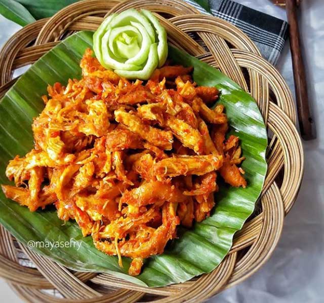 Resep Ayam Suwir Bumbu Bali Super Gurih dan Pedas  Resep 