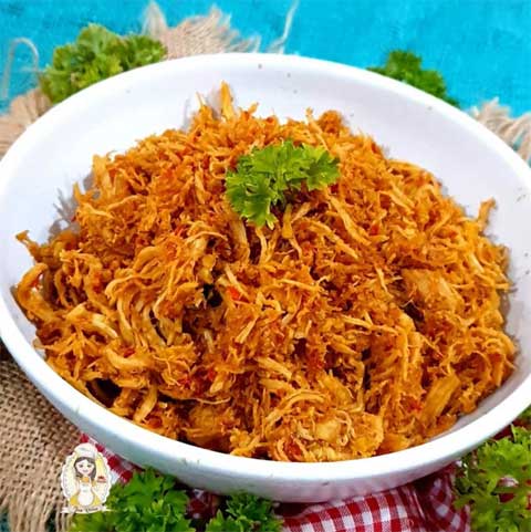 Resep Ayam Goreng Serundeng Enak dan Gurihnya Bikin Nagih 2 resep ayam suwir serundeng