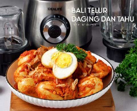Resep Bali Telur Daging Tahu Pedas Gurih Menggugah Selera 1 bali telur daging tahu