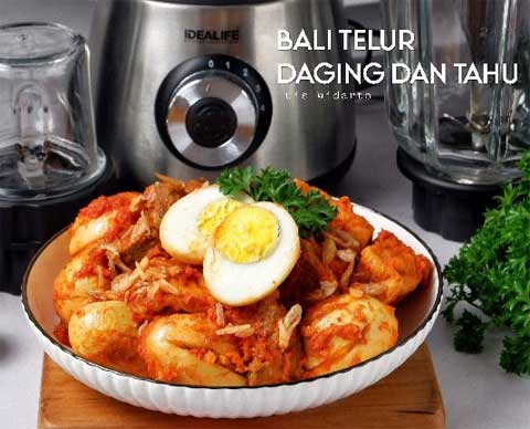 bali telur daging tahu