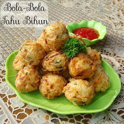 Resep bola bola tahu bihun