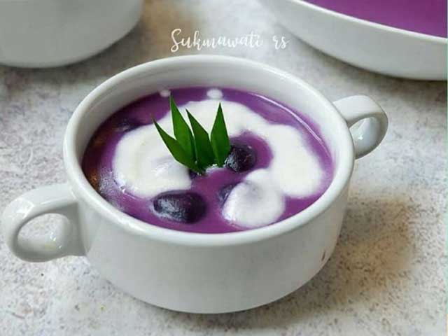 bubur candil ubi ungu