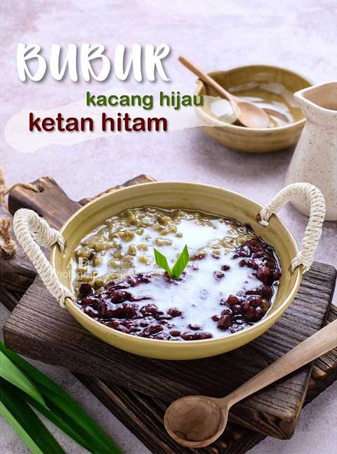 Resep Bubur Kacang Hijau Ketan Hitam Legit Manis dan Gurih 1 bubur kacang hijau ketan hitam