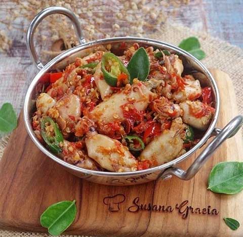 resep cumi asin balado