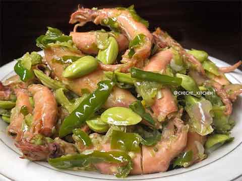 resep cumi asin pete cabe ijo