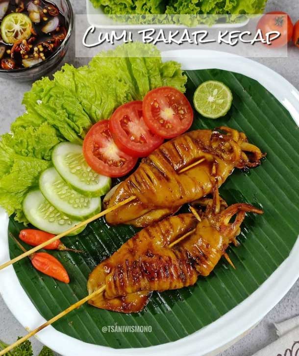 Resep Cumi Bakar Kecap Sajian Manis Pedas dan Gurih Menggugah Selera 1 resep cumi bakar kecap