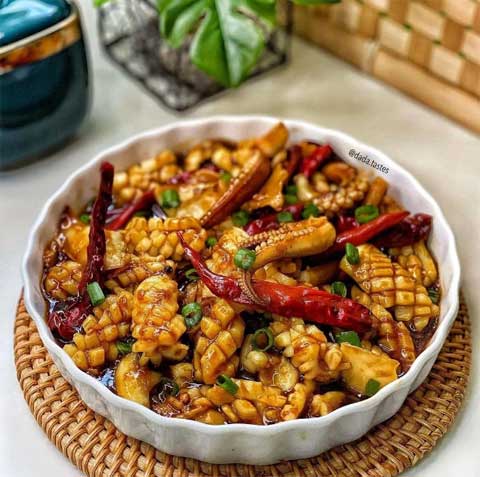 Resep Cumi Kungpao ala Oriental Enak dan Lezat 1 resep cumi kungpoa