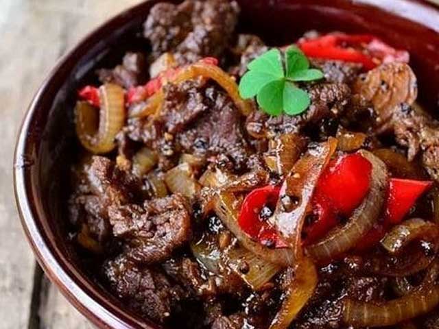 daging sapi lada hitam