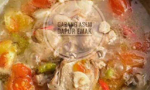 resep garang asem ayam tanpa daun pisang