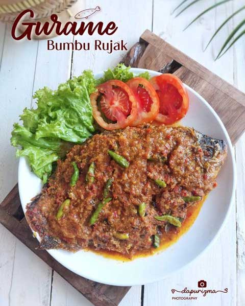 resep gurame bumbu rujak