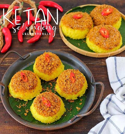 resep ketan serundeng