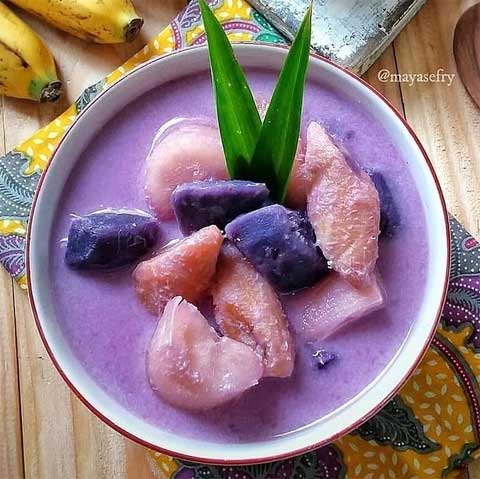 Resep Kolak Ubi Ungu Enak Mudah dan Sederhana 1 resep kolak ubi ungu