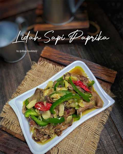 Resep Lidah Sapi Paprika Enak Gurih dan Lezat 1 resep lidah sapi paprika