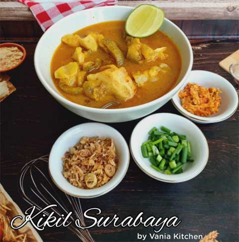 Resep Masakan Kikil Sapi Enak, Gurih dan Sedap Serta Mudah Cara Membuatnya 4 Lontong Kikil