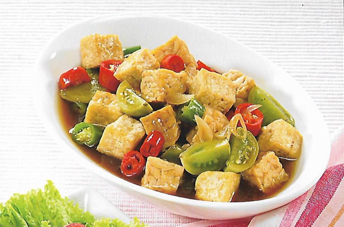 Menu 4: Sate Lilit dan Aseh Tahu Tempe 2 Aseh Tahu Tempe