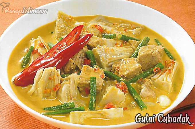Menu 5: Cumi Bumbu Kemangi dan Gulai Cubadak 2 Resep Gulai Cubadak