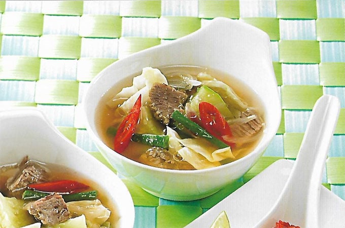 Menu 7: Udang Asam Garam dan Sayur Asem 2 sayur asem
