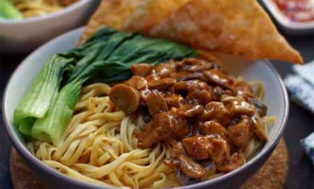 resep mie ayam jamur