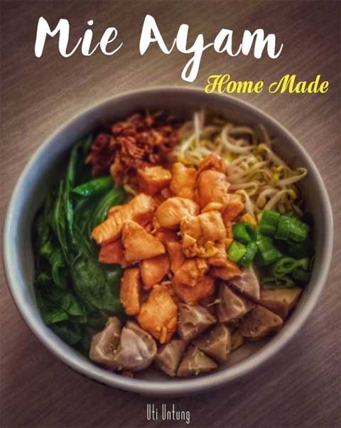 Resep Mie Ayam Rumahan Sederhana Enak dan Lezat 1 resep mie ayam rumahan