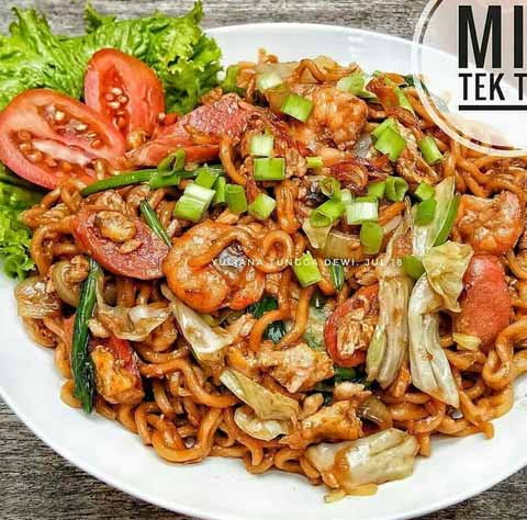 cara membuat mie tek tek udang