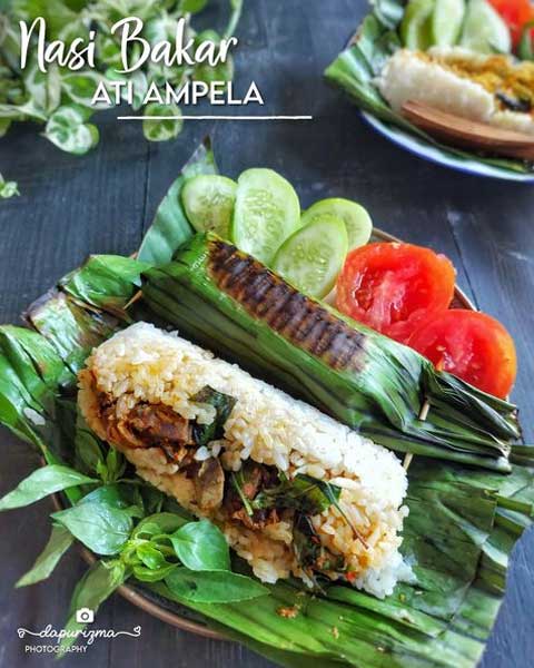 Resep Nasi Bakar Ati Ampela Enak Gurih dan Sedap Mantap 1 nasi bakar ati ampela