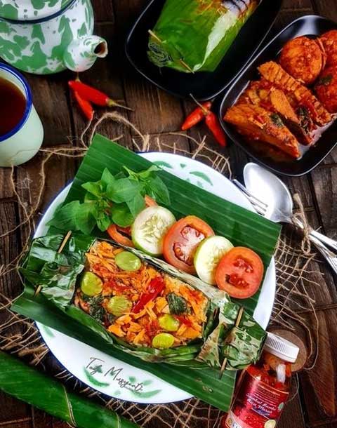 nasi bakar rica rica tongkol