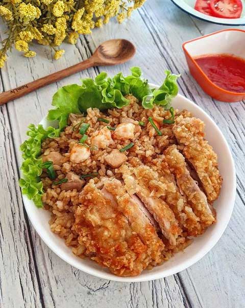 Resep Nasi Goreng Katsu Enak Gurih dan Lezat 1 resep nasi goreng katsu