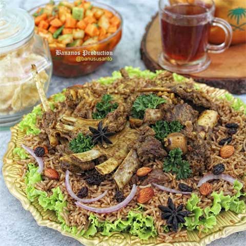 resep nasi kebuli kambing