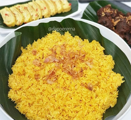 cara membuat nasi kuning rempah