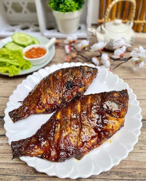 Resep Nila Bakar Pedas Manis Enak dan Lezat 1 nila bakar pedas manis