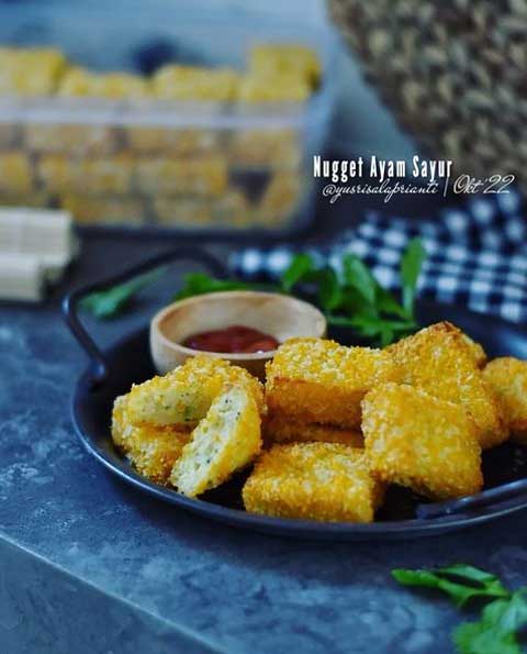 Resep Nugget Ayam Sayur Menu Sehat Enak Gurih dan Lezat 1 resep nugget ayam sayur