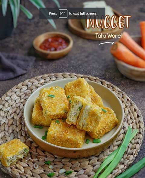 Resep Nugget Tahu Wortel Krispi dan Mudah Banget Cara Membuatnya 1 resep nugget tahu wortel