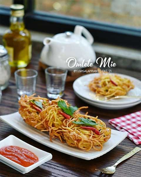 resep omelet mie telur