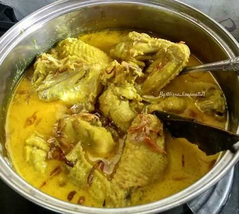 resep opor ayam kuning