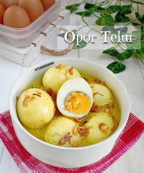 Resep Opor Telur Sajian Praktis yang Enak dan Lezat 1 resep opor telur