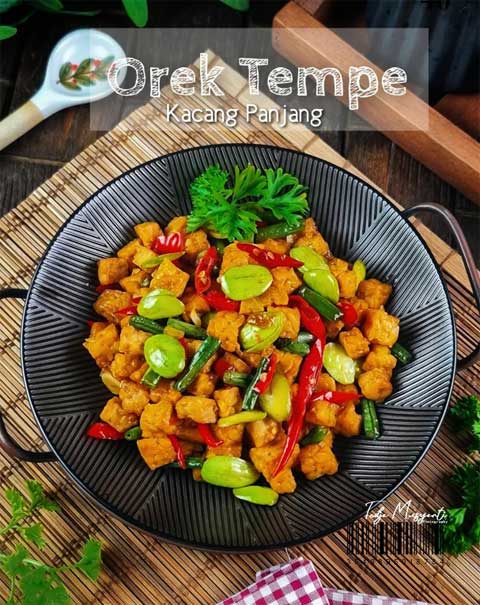 Resep Orek Tempe Kacang Panjang, Masakan Sederhana yang Lezat dan Gurih 1 orek tempe kacang panjang