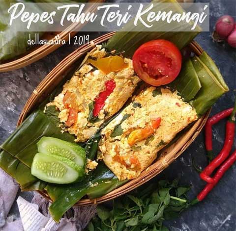 Resep Pepes Tahu Teri Enak Sederhana dan Lezat 2 resep pepes tahu teri kemangi