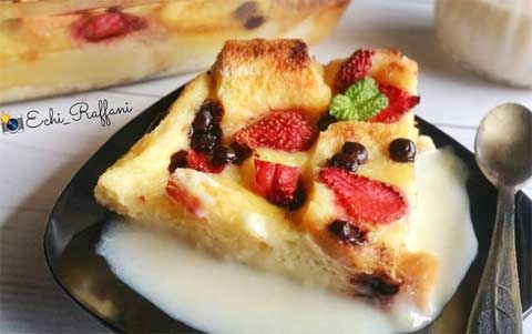 Resep Puding Roti Tawar Enak Lembut dan Praktis 3 cara membuat puding roti tawar