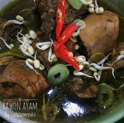 Resep Rawon Ayam Enak Gurih Bikin Nagih 1 resep rawon ayam