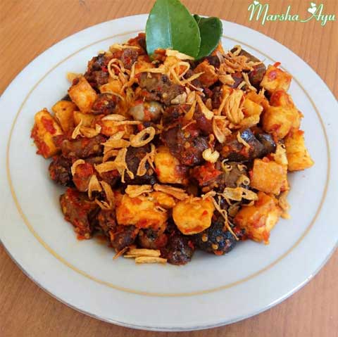 resep ati ampela balado