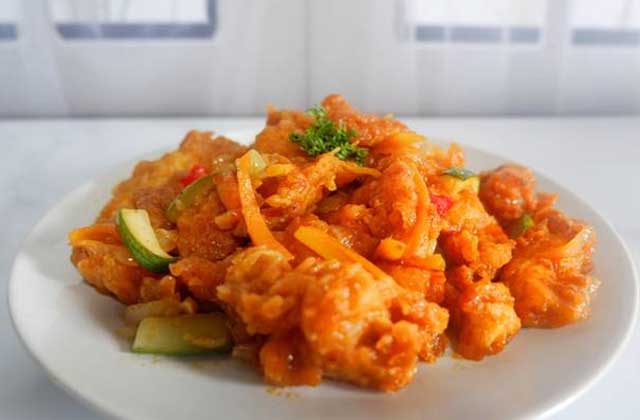 resep ayam asam manis