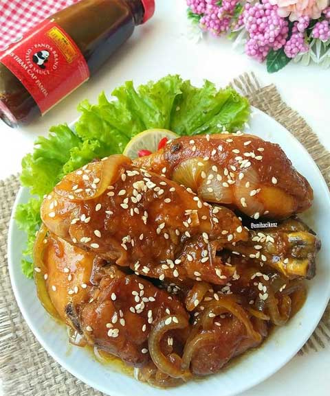 Resep Ayam Goreng Saus Tiram Gurih dan Lezat Serta Cepat Cara Membuatnya 1 ayam goreng saus tiram