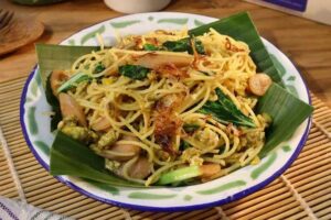 resep bakmi goreng spaghetti