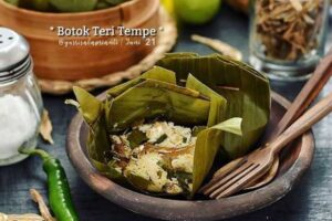 Resep Botok Teri Tempe Sederhana dan Sedap 1