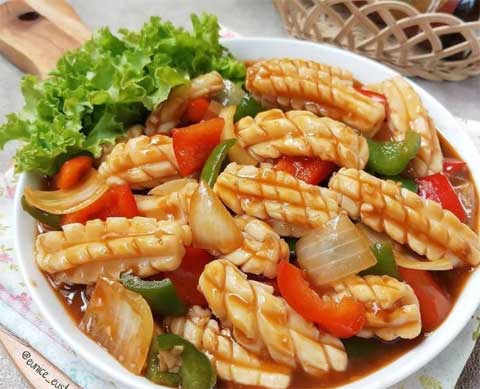 resep cumi saus tiram