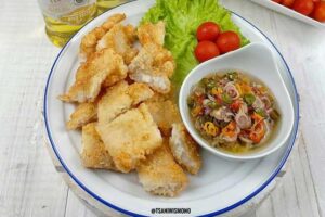 resep dori crispy sambal matah